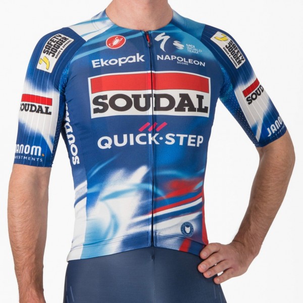 Bekleidung Herren Castelli Soudal Quick-Step 2025 Aero Race 8S trikot