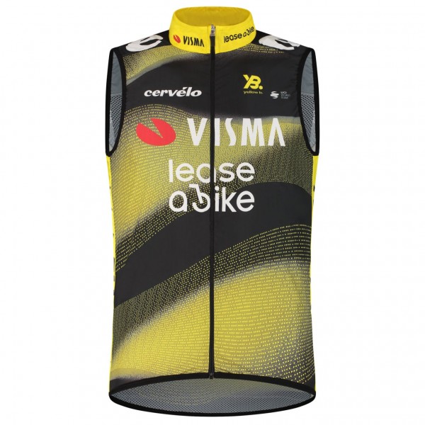 Bekleidung Herren Weste Team Visma Lease a bike 2025 Wind The Swarm-Tdf