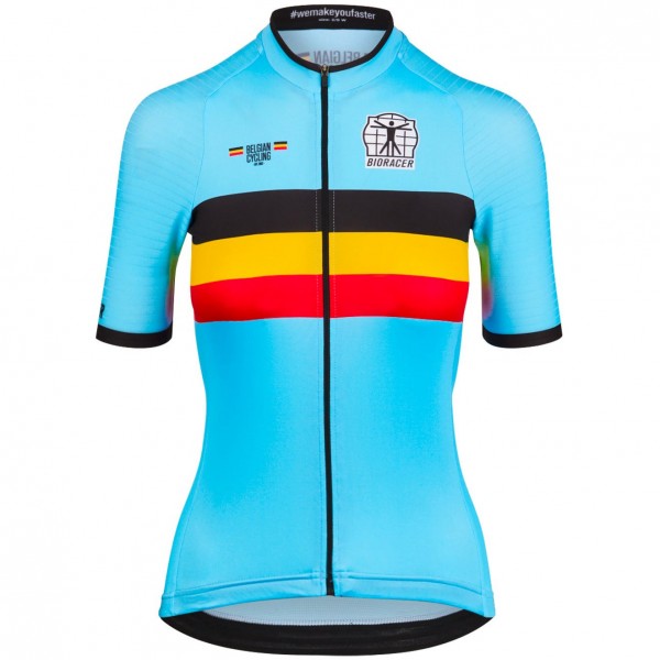 Bekleidung Damen Bioracer Belgischen Nationalen 2025 Icon Classic frau trikot