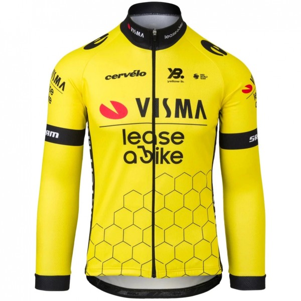 Bekleidung Herren Team Visma Lease a bike 2025 langarm trikot