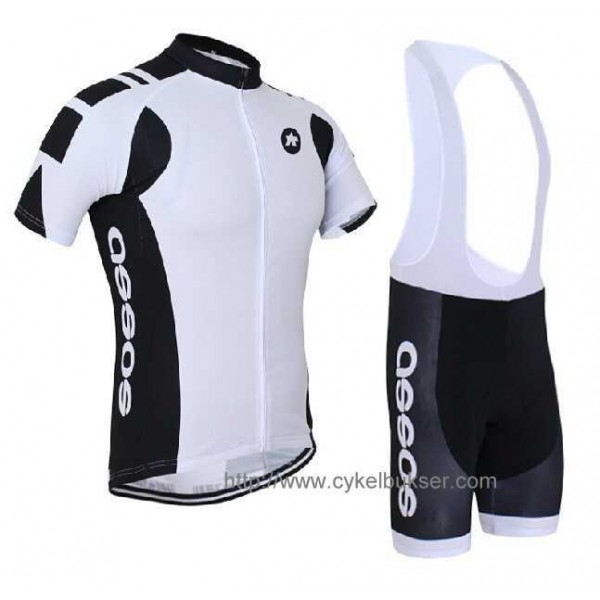 2014 Assos Fahrradbekleidung Radteamtrikot Kurzarm+Kurz Radhose Kaufen weiß ILK0Y