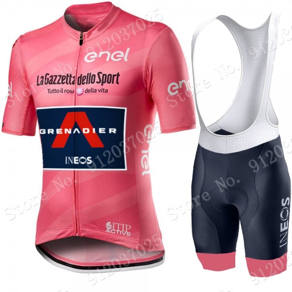 Pink giro d'italia 2021 Ineos Grenaider Fahrradbekleidung Radtrikot Satz Kurzarm+Kurz Fahrradhose 52sVI1