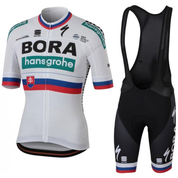 BORA-hansgrohe Slovak champion 2018 Fahrradbekleidung Radtrikot Satz Kurzarm+Kurz Trägerhose RWAHQ