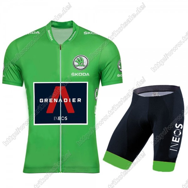 Team INEOS Grenadier 2021 Tour De France Green Fahrradbekleidung Satz Fahrradtrikot Kurzarm Trikot Und Kurz Radhose PTVXQ Team INEOS Grenadier 2021 Tour De France Green Fahrradbekleidung Satz Fahrradtrikot Kurzarm Trikot Und Kurz Radhose PTVXQ