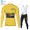 Winter Thermal Fleece Jumbo Visma 2021 Tour De France Fahrradbekleidung Radtrikot Langarm+Lang Trägerhose IXIIC