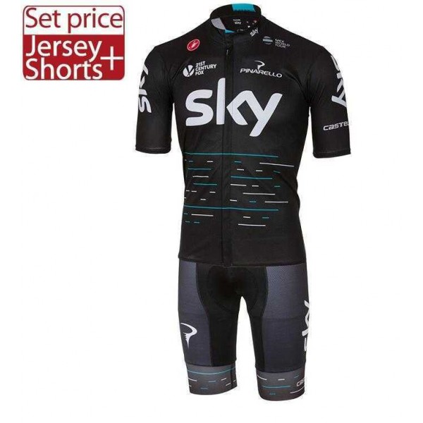 2017 Sky Fahrradbekleidung Radteamtrikot Kurzarm+Kurz Radhose Kaufen XPQDP 2017 Sky Fahrradbekleidung Radteamtrikot Kurzarm+Kurz Radhose Kaufen XPQDP