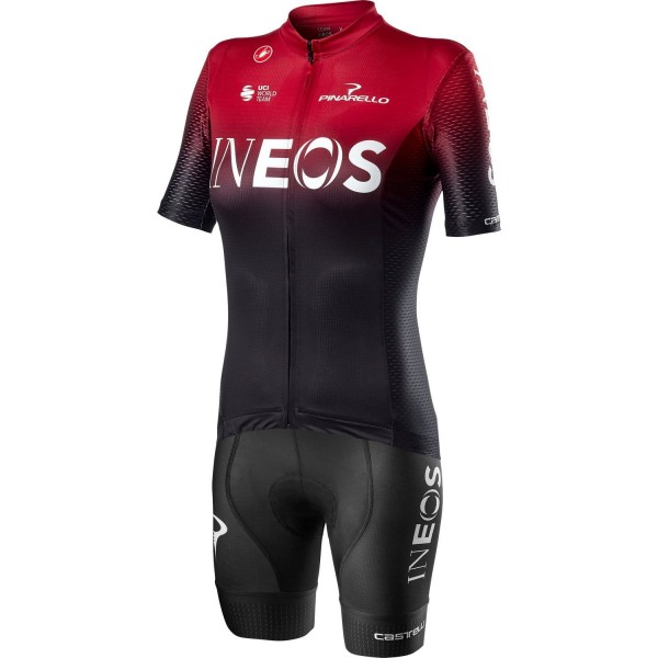 TEAM INEOS 2020 Damen Fahrradbekleidung Set Radtrikot kurzarm+Radhose kurz CASTELLI Radsport-Profi-Team