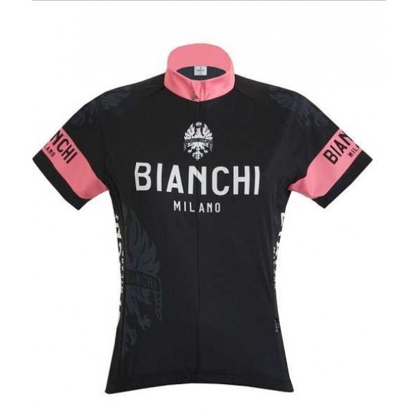 2016 BIANCHI MILANO Damen EDDI Fahrradbekleidung Radtrikot Schwarz CZKD6