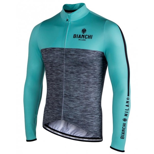 BIANCHI MILANO Chienes celeste Fahrradbekleidung Radtrikot Langarm AVYJW