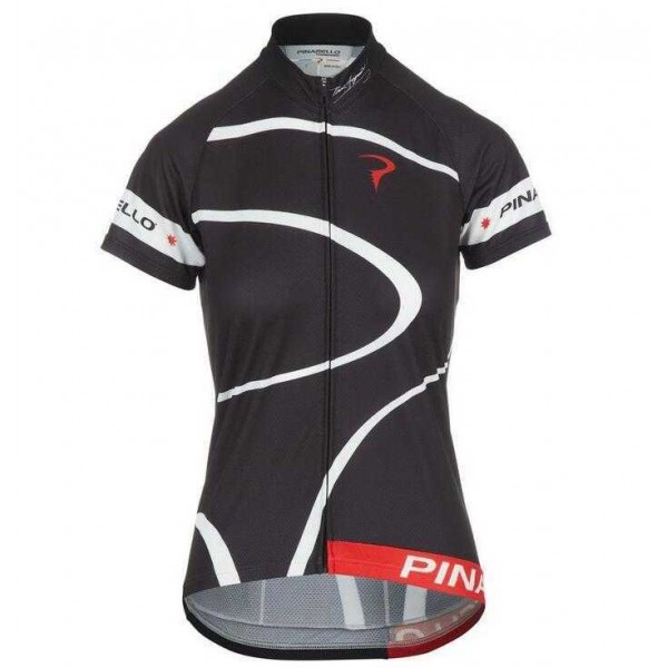 2016 Pinarello Fahrradbekleidung Radtrikot Schwarz Vrouw 3GDOI