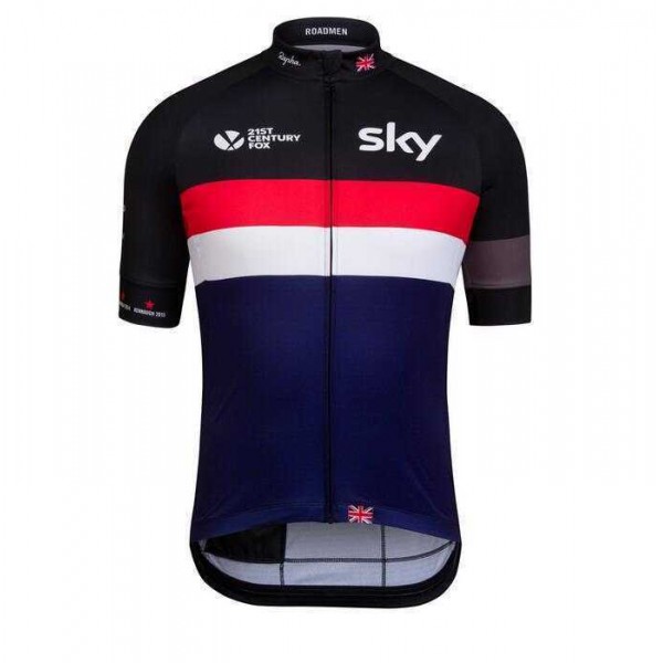 2016 SKY weiß-Rot Fahrradtrikot Radsport H5CBO