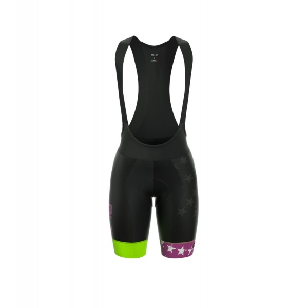 ALE PRR STARS Damen Kurz Trägerhose violet OZ59M