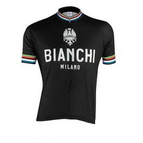 2016 BIANCHI-MILANO PRIDE Fahrradbekleidung Radtrikot Schwarz ZGAB6