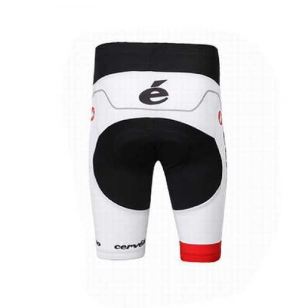 2014 Castelli Cervelo Kurz Radhose Schwarz weiß ZDFGK