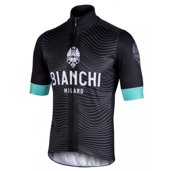 Bianchi Milano Terlano Schwarz Fahrradbekleidung Radtrikot NJLT5
