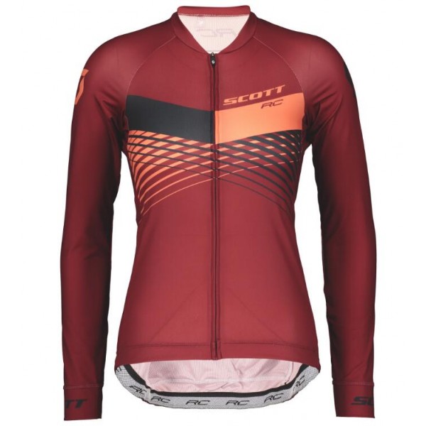 Scott RC PRO Damen Fahrradbekleidung Radtrikot Langarm merlot red/camellia pink O48CC