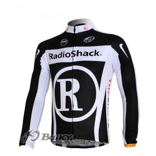 RidioShack Trek Nissan Radtrikot Langarm Schwarz T3F4U