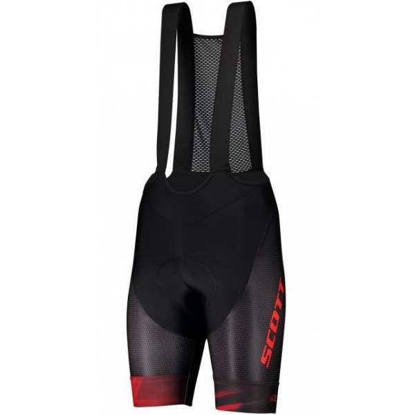 SCOTT RC Pro+++2020 Trägerhose kurz Schwarz/Rot