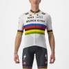 Quick Step-Alpha Vinyl Straßenrad Weltmeister Regenbogentrikot 2022 Competizione Radtrikot kurzarm-Radsport-Profi-Team Quick Step-Alpha Vinyl Straßenrad Weltmeister Regenbogentrikot 2022 Competizione Radtrikot kurzarm-Radsport-Profi-Team